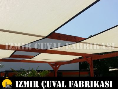 4 x 8 mt GÖLGELİK FİLE KENARLARI DİKİMLİ HALKALI