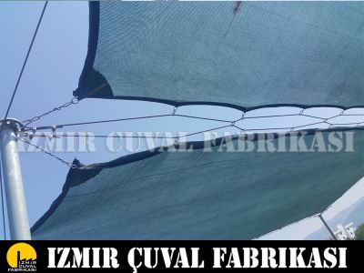 4 x 8 mt GÖLGELİK FİLE KENARLARI DİKİMLİ HALKALI