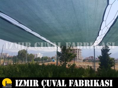 4 x 8 mt GÖLGELİK FİLE KENARLARI DİKİMLİ HALKALI